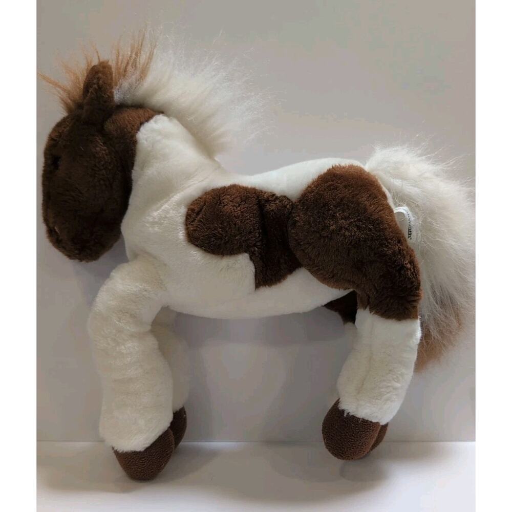 Vintage 2001 Commonwealth PINTO Brown White Horse 14" Stuffed Animal Plush